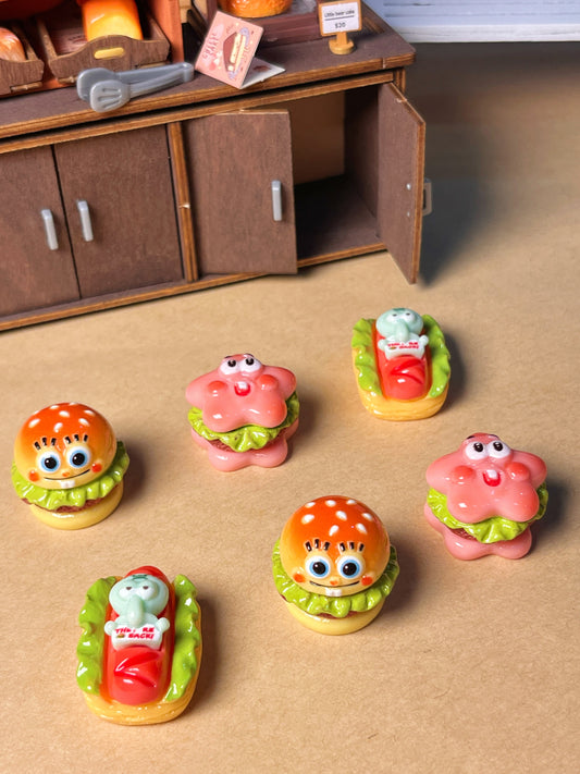 SpongeBob-Themed Food Charms - WOWO STUDIO