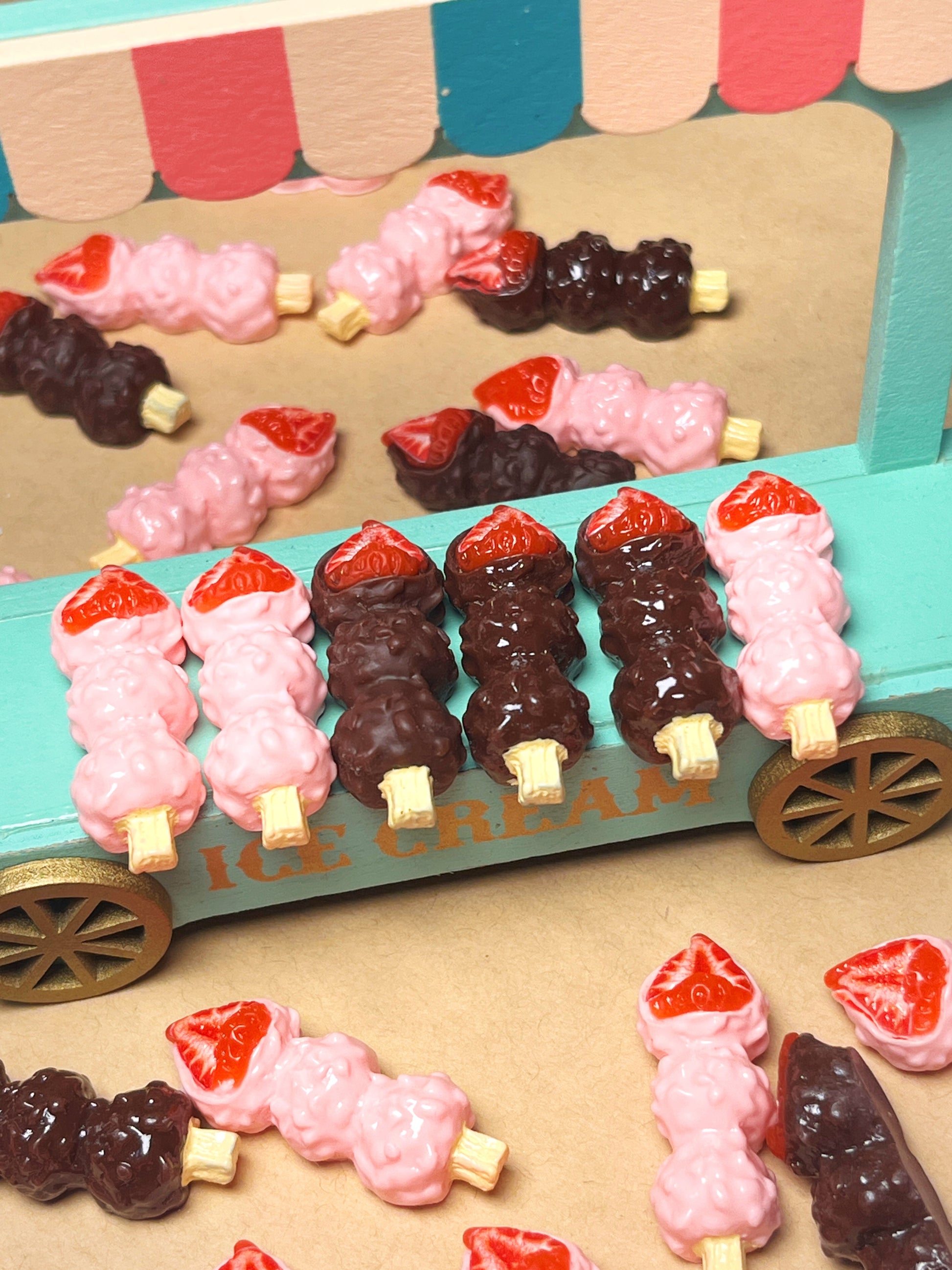 Strawberry Chocolate Skewers - WOWO STUDIO