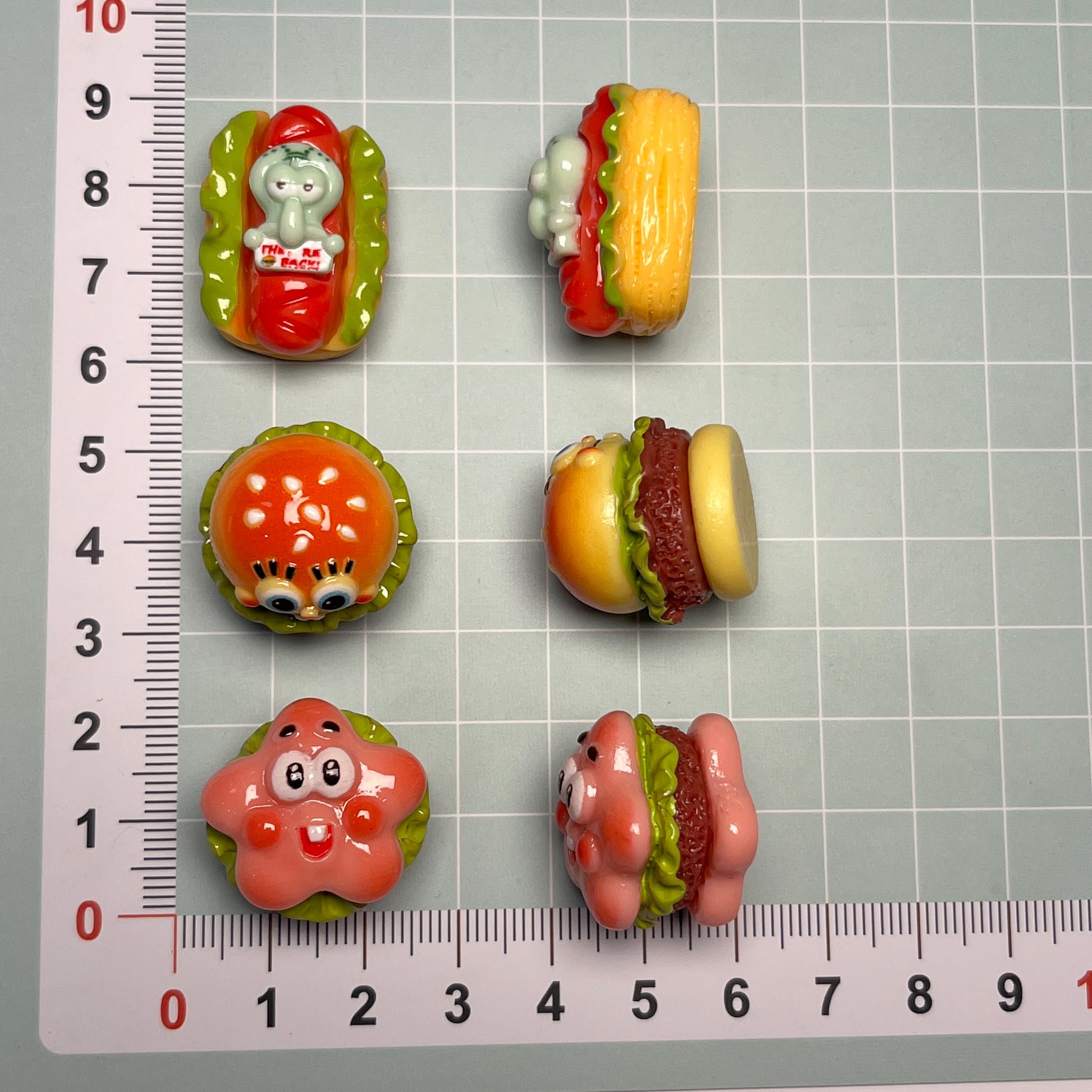 SpongeBob-Themed Food Charms - WOWO STUDIO